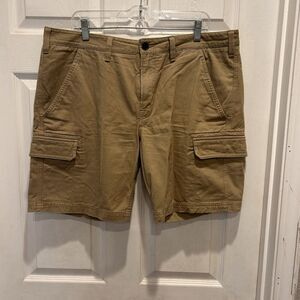 Timberland Classic Khaki Cargo Shorts Utility Mens Size 38 Side Pockets‎